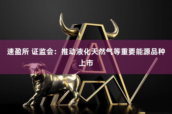 速盈所 证监会：推动液化天然气等重要能源品种上市